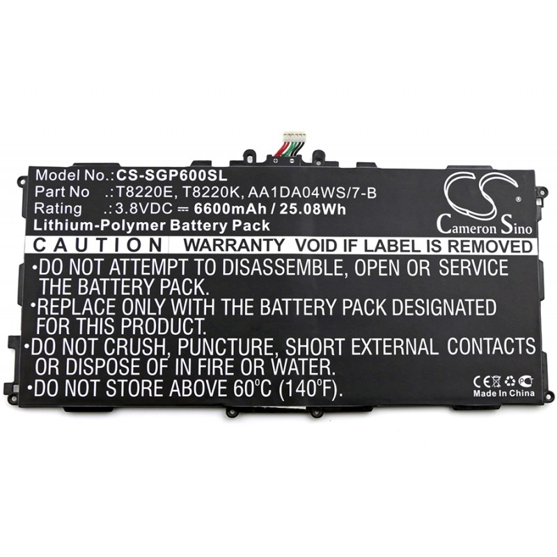 gammel Forbedring Specialist Replacement Battery For Samsung Galaxy Note 10.1 SM -P600/P601/P605/T520/T525/T527P/T8220E