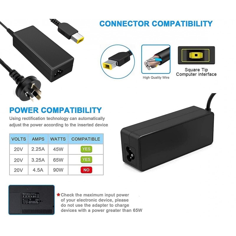 Chargers, Lenovo ThinkPad, Chromebook & More
