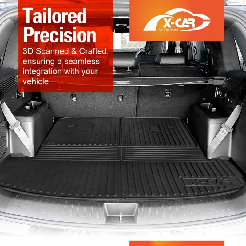 3D Heavy Duty All Weather Car Mats Boot Liner Floor Liner Full Set for ...