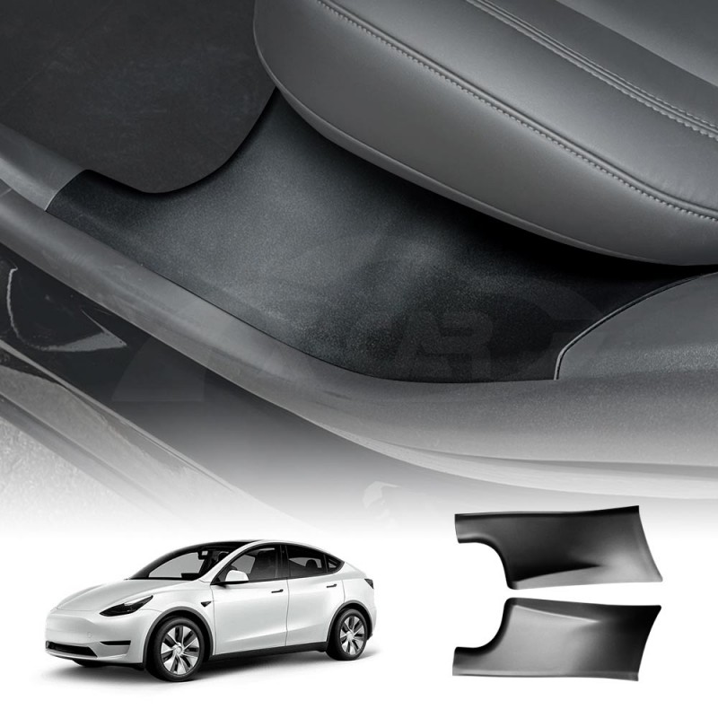 Tesla Model Y Rear Door Sill Plate Protector Car Threshold Scuff Trim  Covers Guards 2022-2023 Accessories