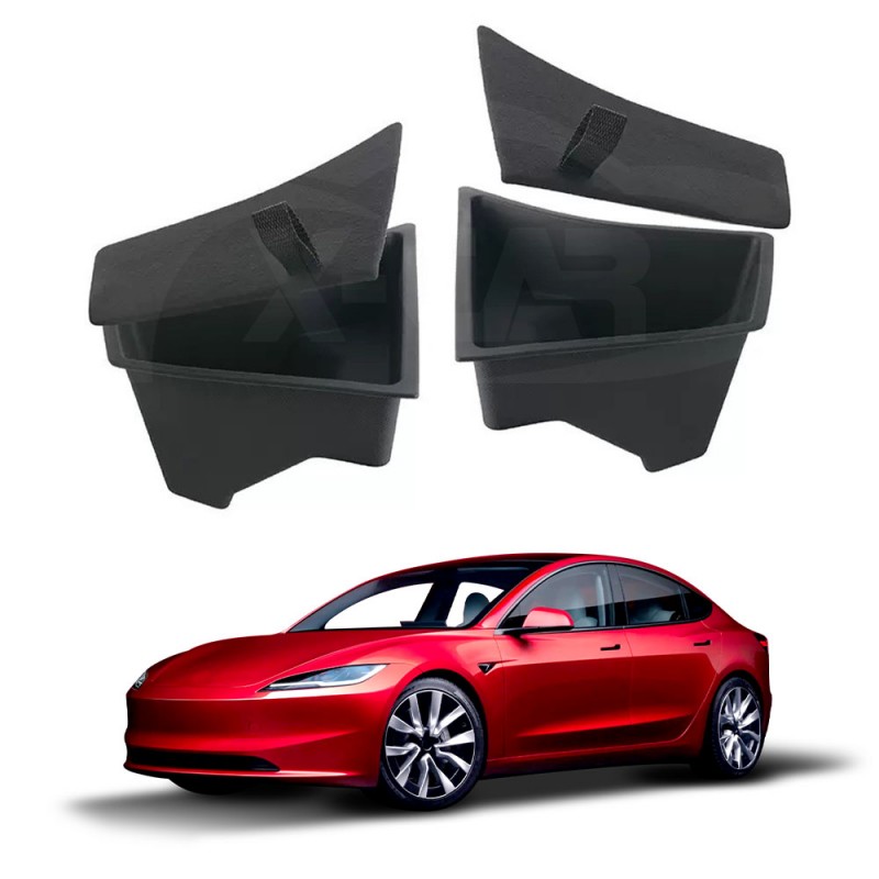 NEW Tesla Model 3 Highland Rear Trunk Storage Box Organizer Side Bins  Interior Accessories 2024
