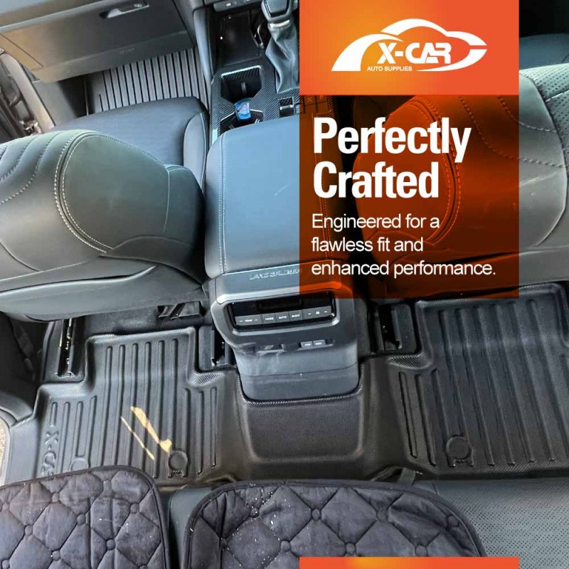 X-Car Boot Liner Cargo Mat For Toyota Prado 150 Series 7-Seater 2009-2024 TPE Waterproof