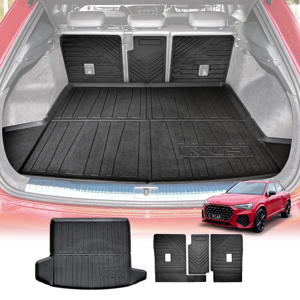 Boot Liner Kick Mats Set for Audi Q3 RS Q3 2019-2025 All Weather Heavy ...