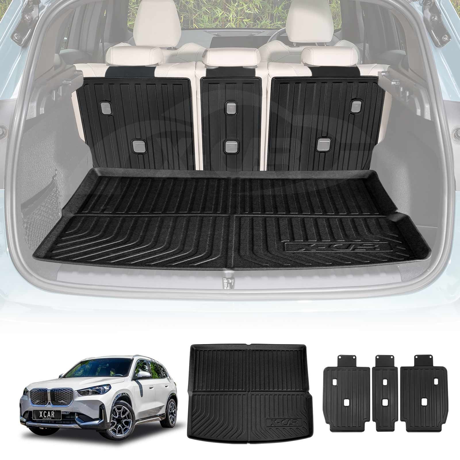 3D All Weather Boot Liner Back Seat Protector Combo for BMW iX1 2023 ...