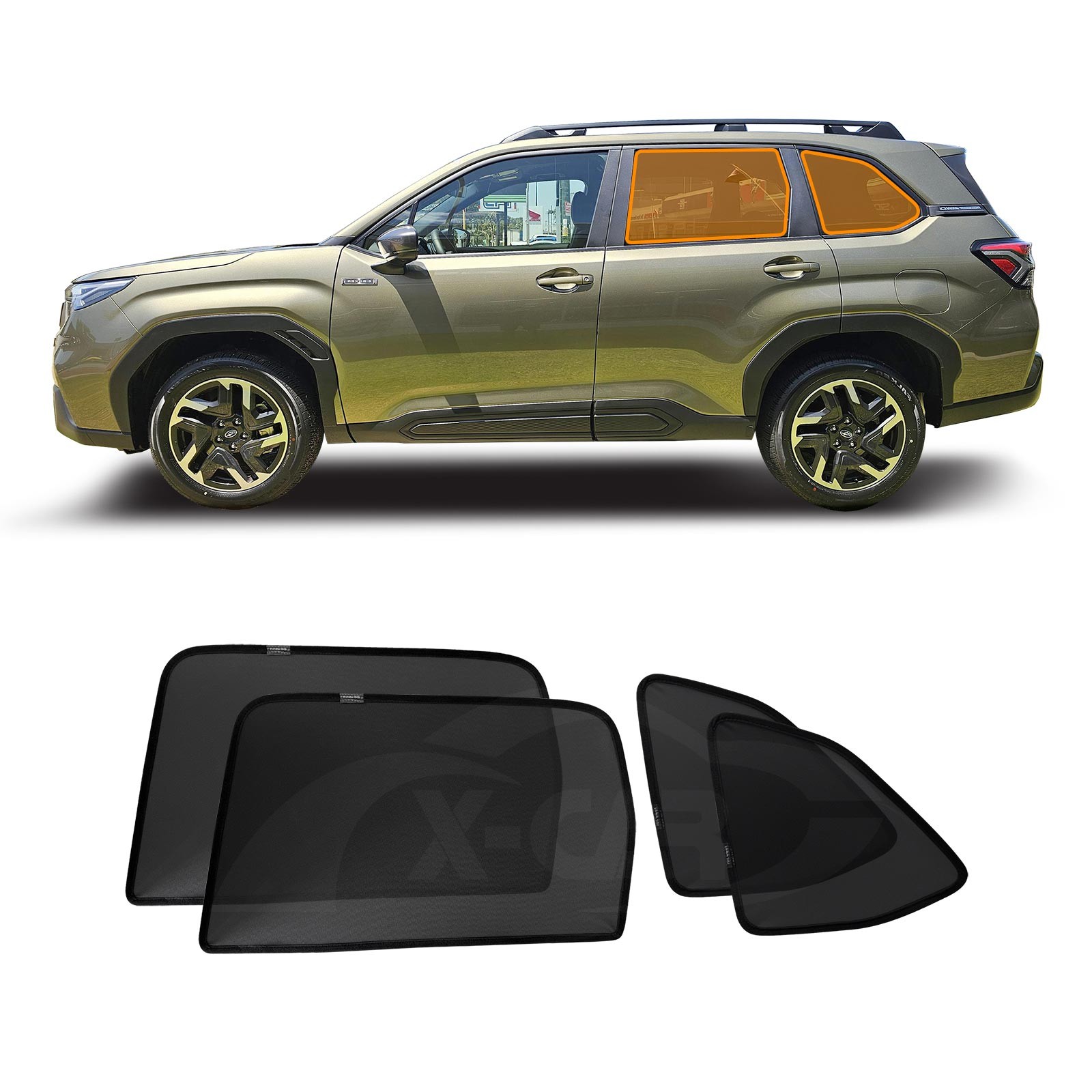 Subaru Forester Rear Window Rear Port Window Sun Shades for Subaru Forester 6th Gen 2025-Onwards ...
