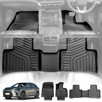 3D All-Weather TPE Floor Mats for Lexus RX350 RX350h RX500h 2022-2025 Heavy Duty Customized Car Floor Liners Full Set Carpet