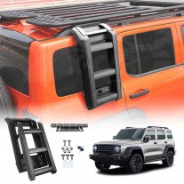 GWM Tank 300 2023-2024 Foldable Liftable Side Ladder Protective Frame Exterior Modification Accessories Aluminum Alloy Black