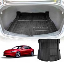 Tesla Model 3 Highland 2023-2025 All-Weather Rear Trunk Cargo Mat Boot Liner Cover Luggage Tray