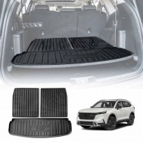 Boot Liner Back Seat Protector for Honda CRV CR-V 7 Seats 2023-2024 Heavy Duty Cargo Trunk Mat Luggage Tray 3Pcs Set