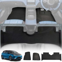 3D All-Weather Floor Mats for BYD Dolphin 2023-2024 Customized Car Floor Liners Full Set Carpet