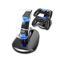 PlayStation 4 PS4 Dual USB Controller Charger Dock Station Charging Stand with LED