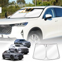 WindScreen Sun Shade for GWM Haval H6/H6 GT 2021-Onwards Blocks UV Rays Foldable Custom Wind Screen Sun Visor Protector