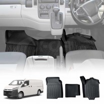 3D Front Floor Mats for Toyota HiAce Van 2021-2023 Customized Heavy Duty All Weather Car Mat Floor Liner
