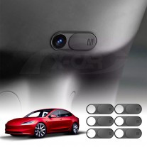 6 Pieces Slide Camera Cover for Tesla Model 3 Highland 2023-2025 Privacy Protector Replacement Accessories