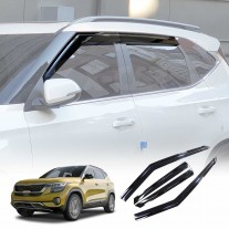 Weathershields for Kia Seltos 2019-2024 Car Weather Shields Wind Deflectors Window Sun Visor 4-Piece Set