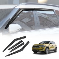 Weathershields for Kia Seltos 2019-Onwards Car Weather Shields Wind Deflectors Window Sun Visor 4-Piece Set