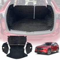 PU Leather Boot Liner for Mazda CX5 CX-5 KF Series 2017-2026 Waterproof Cargo Seat Back Protector Side Mats Accessories