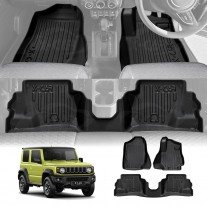3D Floor Mats for Suzuki Jimny 3-Door Auto Transmission 2018-Onwards Heavy Duty All Weather Car Liner Set Accessories