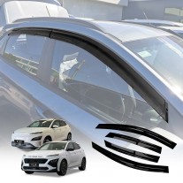 Weathershields for Hyundai Kona 2017-2023 Car Weather Shields Wind Deflectors Window Sun Visor 4-Piece Set
