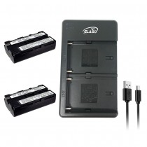 2 Rechargeable Battery and External USB Dual Battery Charger for Sony CCD-RV100
