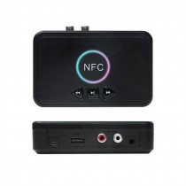 USB Bluetooth 5.0 Receiver Wireless 3.5mm AUX NFC to 2 RCA Audio Stereo Adapter