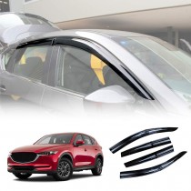 Weathershields for Mazda CX5 CX-5 2017-2024 Car Weather Shields Wind Deflectors Window Sun Visor 4-Piece Set