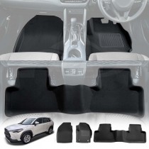 3D Floor Mats for Toyota Corolla Cross 2022-Onwards All Weather Heavy Duty Cargo Car Liners Full Set Carpet Accessories