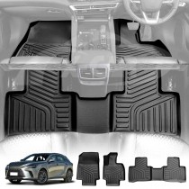 3D All-Weather TPE Floor Mats for Lexus RX350 RX350h RX500h 2022-2025 Heavy Duty Customized Car Floor Liners Full Set Carpet