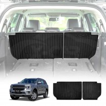 Back Seat Protector for Ford Everest 2022-2025 All Weather Heavy Duty Car Seat Kick Mats Cover