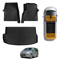 3D Floor Mats Boot Liner for Hyundai Staria and Staria Load 2021-Onwards All Weather Heavy Duty Cargo Car Trunk Luggage Tray