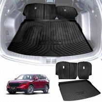 Boot Liner Set for Honda CR-V 5-Seat CRV 2023-Onwards All Weather Heavy Duty Car Trunk Back Seat Protector Cargo Kick Mats