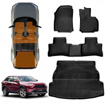3D Floor Mats Boot Liner for Toyota Rav4 Rav 4 2019-Onwards All Weather Heavy Duty Cargo Car Trunk Luggage Tray