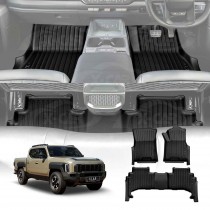 3D Floor Mats for Kia Tasman 2025-Onwards Heavy Duty All Weather Car Carpet Liner Set Accessories