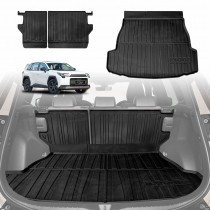 Boot Liner Kick Mats Set for Toyota Rav4 Rav 4 6th Gen 2026-Onwards All Weather Heavy Duty Cargo Car Trunk Back Seat Protector
