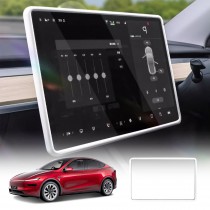 Screen Protector Frame for Tesla Model Y L 6-Seat 2026-Onwards Protection Silicone Cover Case Accessories White