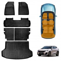 3D Floor Mats Boot Liner Set for GAC EMZOOM 2025-Onwards Upper Boot Level All Weather Heavy Duty Cargo Kick Back Seat Protector