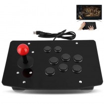 USB Fighting Stick Arcade Controller Gamepad Game Joystick with 8 Buttons for PC Computer Game