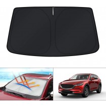 Windshield Sun Shade for Mazda CX-5 CX5 SUV 2017-2024 Blocks UV Rays Foldable Custom Sun Visor Protector