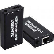 1080P HDMI Network Extender Over Single Cable CAT5E/6 Ethernet RJ45 FHD 60M 3D