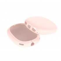 Pink Silicone Case Compatible with Apple AirPods Max Headphone Shockproof Protector Anti-slip Shatter-Resistant Protective Frame Full Cover