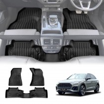 3D Floor Mats for Audi Q5 SQ5 FY series 2017-2025 Heavy Duty All Weather Car Waterproof Interior Protection Liner Set