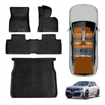 Floor Mats Boot Liner Set for BMW iX3 NA5 Series 2026-Onwards All Weather Heavy Duty Cargo Car Trunk Luggage Tray