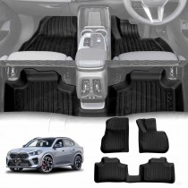 3D Floor Mats for BMW X2 U10 Series 2023-Onwards Heavy Duty All Weather Car Waterproof Interior Protection Liner Set