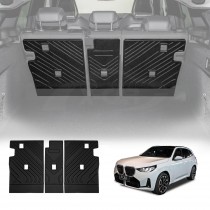 Back Seat Protector for BMW X3 G45 30e xDrive PHEV 2024-Onwards All Weather Heavy Duty Car Seat Kick Mats Cover