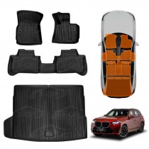3D Floor Mats Boot Liner Set for BMW X3 G45 Series 2024-Onwards All Weather Heavy Duty Cargo Car Trunk Luggage Tray Acessories