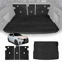 Boot Liner Back Seat Protector for BMW X3 G45 30e xDrive PHEV 2024-Onwards All Weather Heavy Duty Cargo Car Trunk Kick Mats