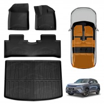 3D Floor Mats Boot Liner Set for BYD Atto 2 Atto2 2025-Onwards All Weather Heavy Duty Cargo Car Trunk Luggage Tray
