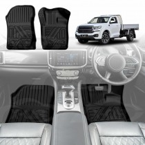 3D Front Floor Mats for GWM Cannon Single Cab 2025-Onwards Heavy Duty All Weather Car Mats Carpet Liner Set