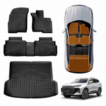 3D Floor Mats Boot Liner Set for Chery Tiggo 7 2025-Onwards All Weather Heavy Duty Cargo Car Trunk Luggage Tray