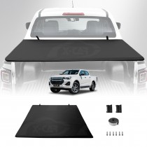 Soft Tonneau Cover for ISUZU D-MAX DMAX Dual Cab 2020-Onwards Heavy Duty Tri-Fold Ute Tub Truck Cargo Bed Cover